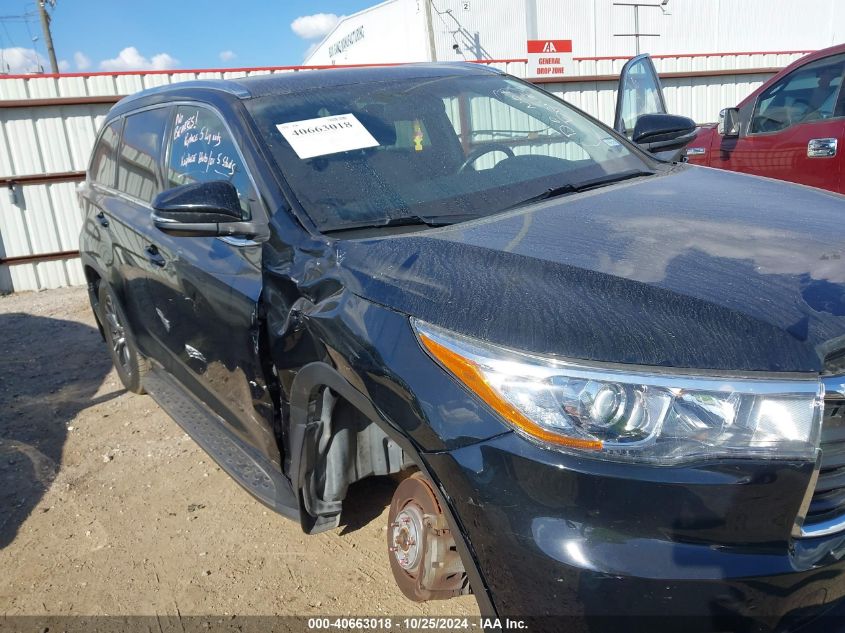 2016 Toyota Highlander Xle V6 VIN: 5TDKKRFHXGS184424 Lot: 40663018