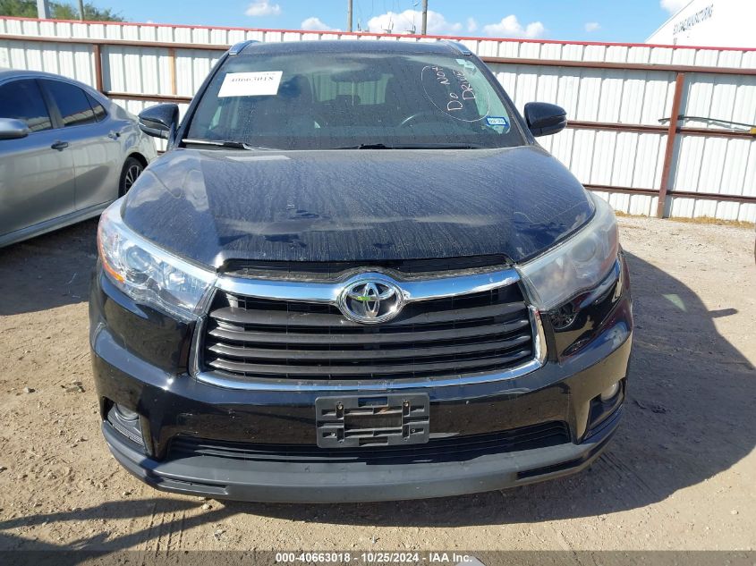 2016 Toyota Highlander Xle V6 VIN: 5TDKKRFHXGS184424 Lot: 40663018