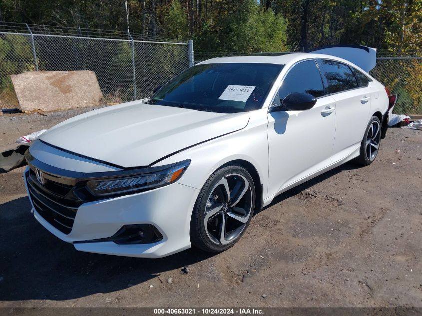 2021 Honda Accord Sport 2.0T VIN: 1HGCV2F32MA008940 Lot: 40663021