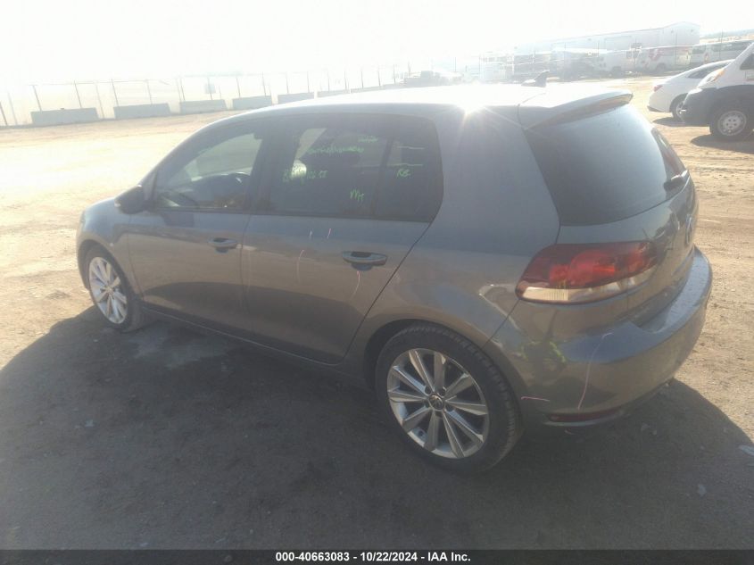 2013 Volkswagen Golf 2.0L Tdi 4-Door VIN: WVWNM7AJ0DW099013 Lot: 40663083