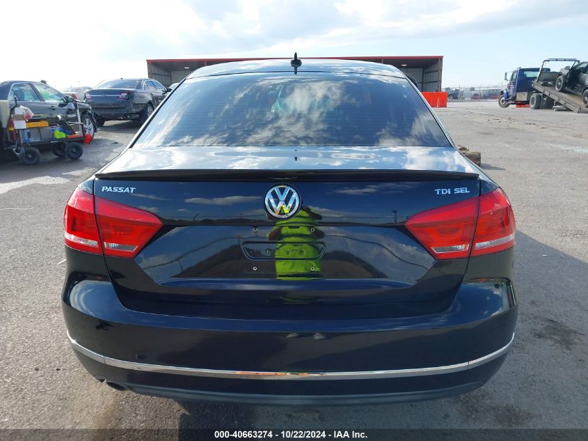 2014 Volkswagen Passat 2.0L Tdi Sel Premium VIN: 1VWCN7A34EC119141 Lot: 40663274