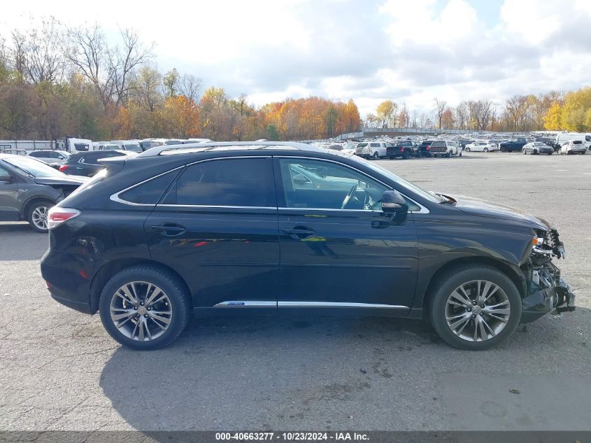 2013 Lexus Rx 450H VIN: JTJBC1BA5D2053554 Lot: 40663277