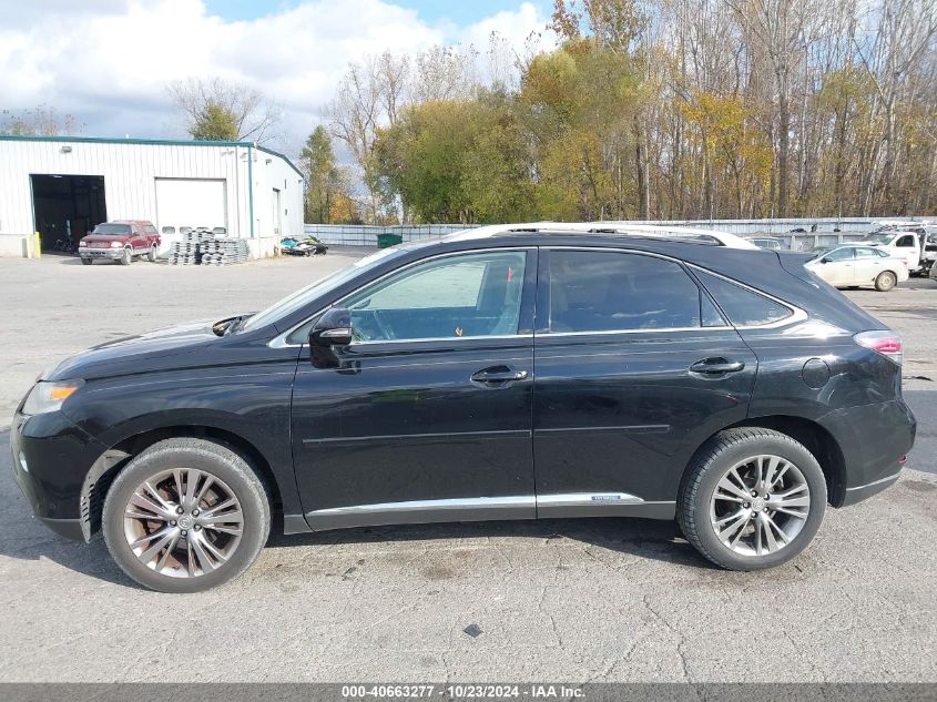 2013 Lexus Rx 450H VIN: JTJBC1BA5D2053554 Lot: 40663277