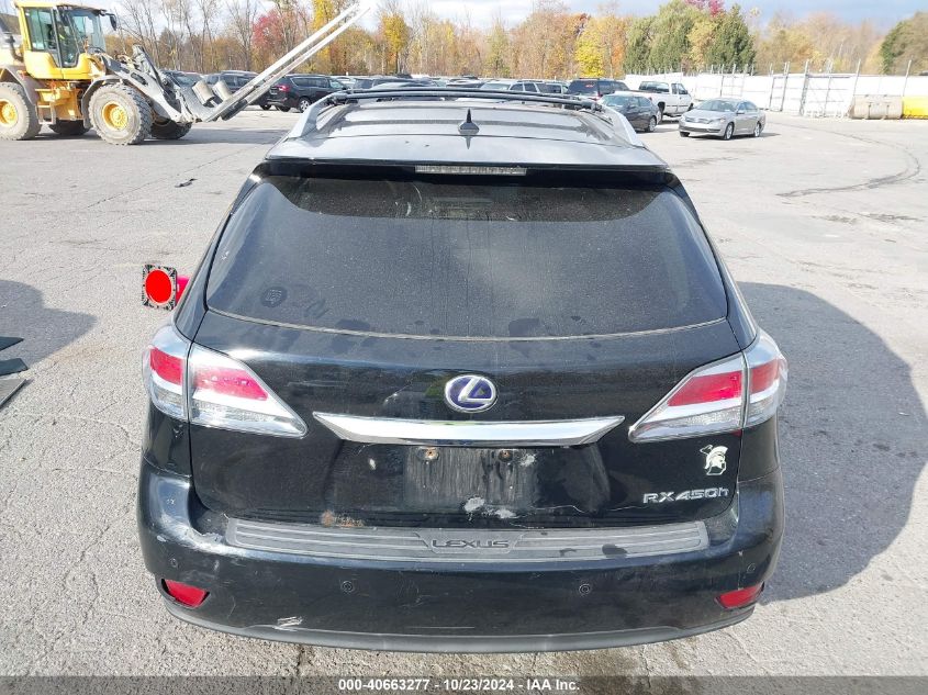 2013 Lexus Rx 450H VIN: JTJBC1BA5D2053554 Lot: 40663277