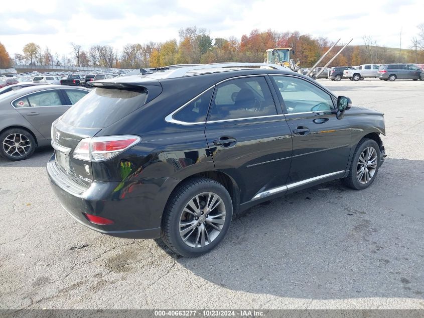 VIN JTJBC1BA5D2053554 2013 Lexus RX, 450H no.4