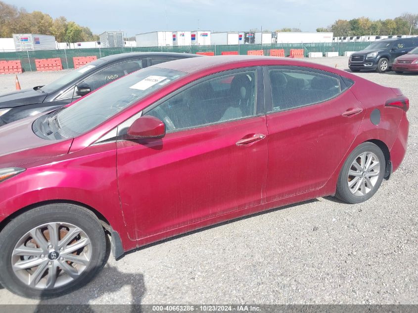 2016 Hyundai Elantra Se VIN: 5NPDH4AE0GH655459 Lot: 40663286