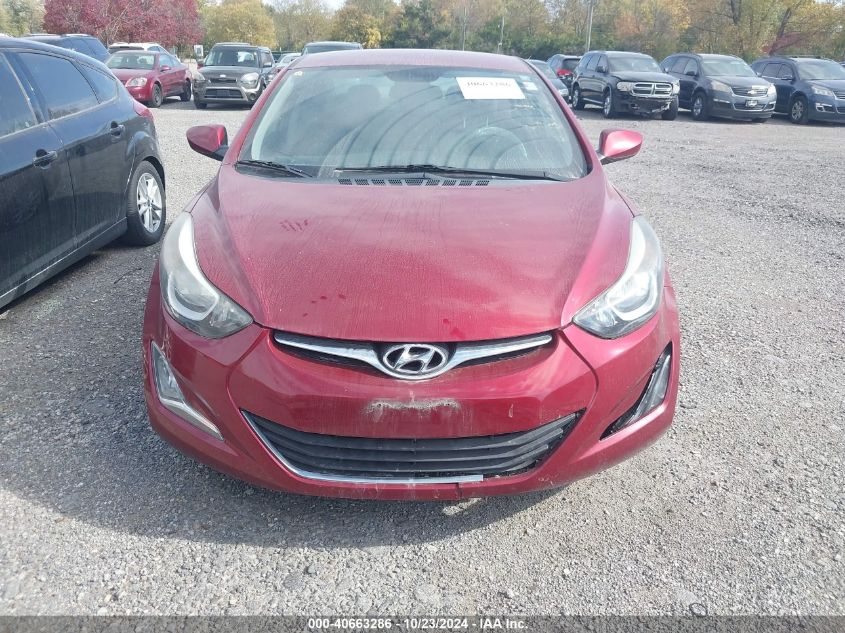 2016 Hyundai Elantra Se VIN: 5NPDH4AE0GH655459 Lot: 40663286