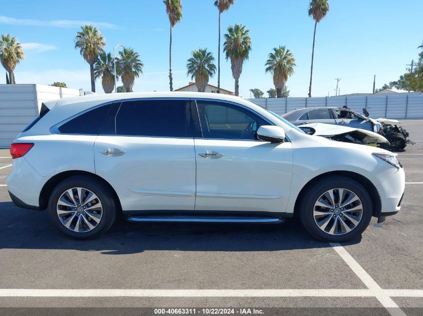 2015 Acura Mdx Technology Pkg W/Entertainment Pkg VIN: 5FRYD4H66FB032919 Lot: 40663311