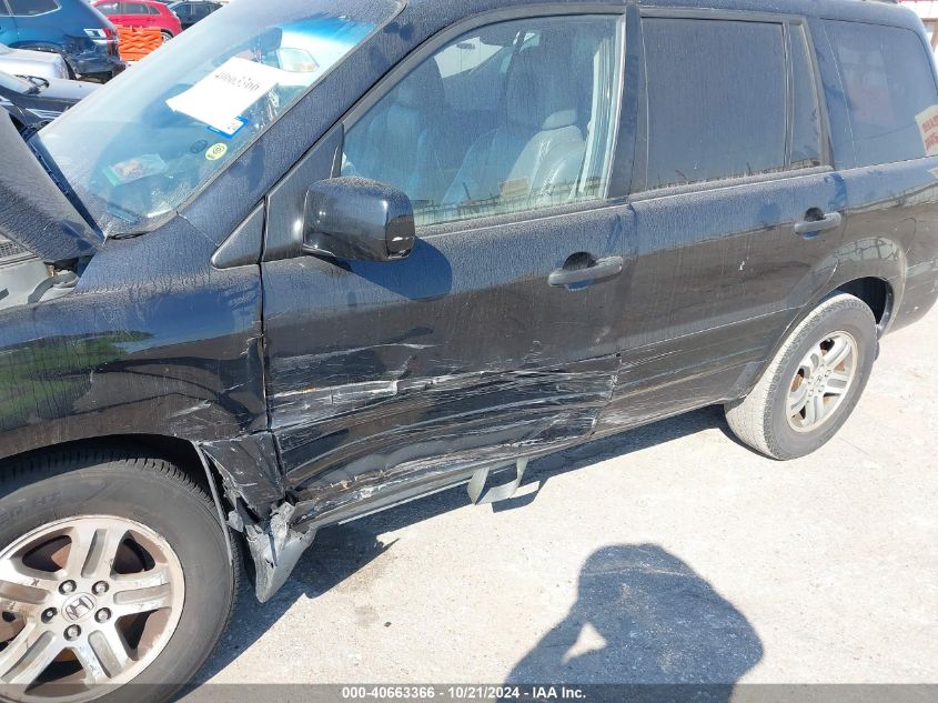 2005 Honda Pilot Ex-L VIN: 5FNYF18665B058638 Lot: 40663366