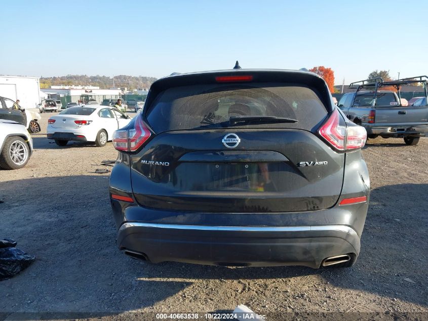 2016 Nissan Murano Sv VIN: 5N1AZ2MH0GN141200 Lot: 40663538