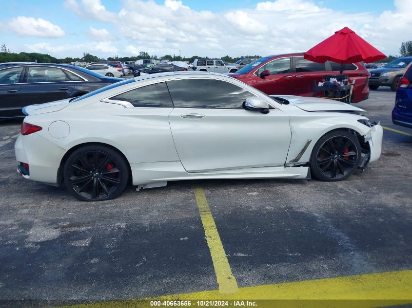 2018 Infiniti Q60 3.0T Red Sport 400 VIN: JN1FV7EL6JM631436 Lot: 40663656