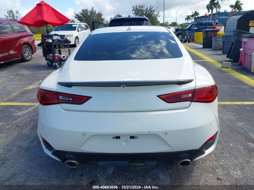 2018 Infiniti Q60 3.0T Red Sport 400 VIN: JN1FV7EL6JM631436 Lot: 40663656