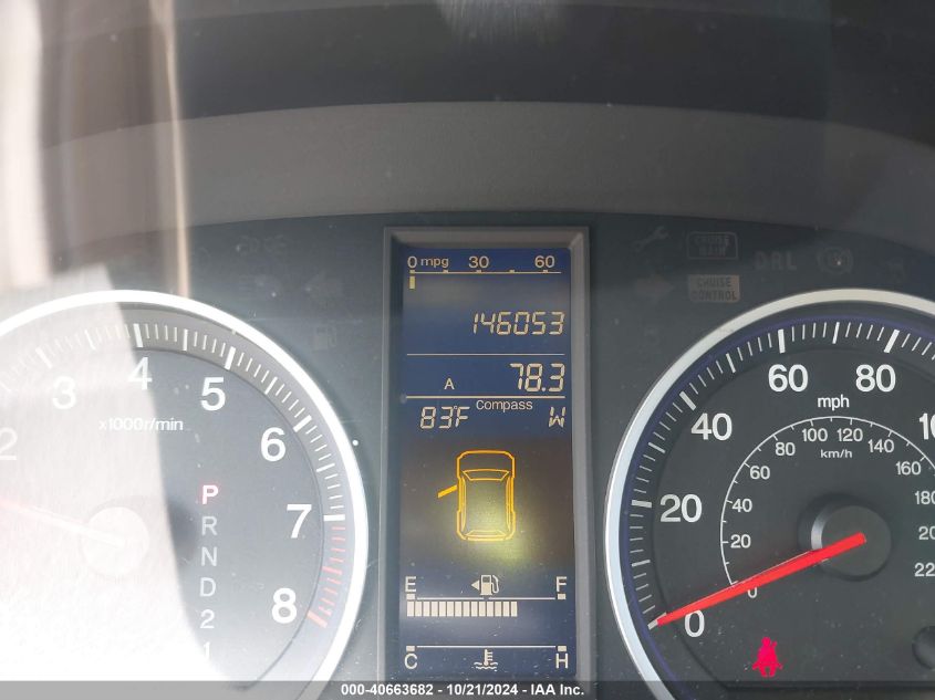 2010 Honda Cr-V Ex-L VIN: 5J6RE3H72AL012530 Lot: 40663682