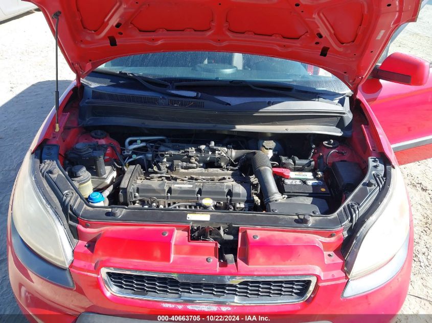 2010 Kia Soul + VIN: KNDJT2A24A7148555 Lot: 40663705