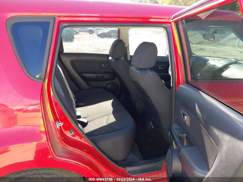 2010 Kia Soul + VIN: KNDJT2A24A7148555 Lot: 40663705