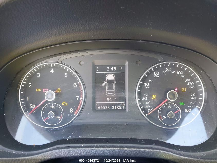 2013 Volkswagen Passat 2.5L Se VIN: 1VWBP7A39DC128566 Lot: 40663724