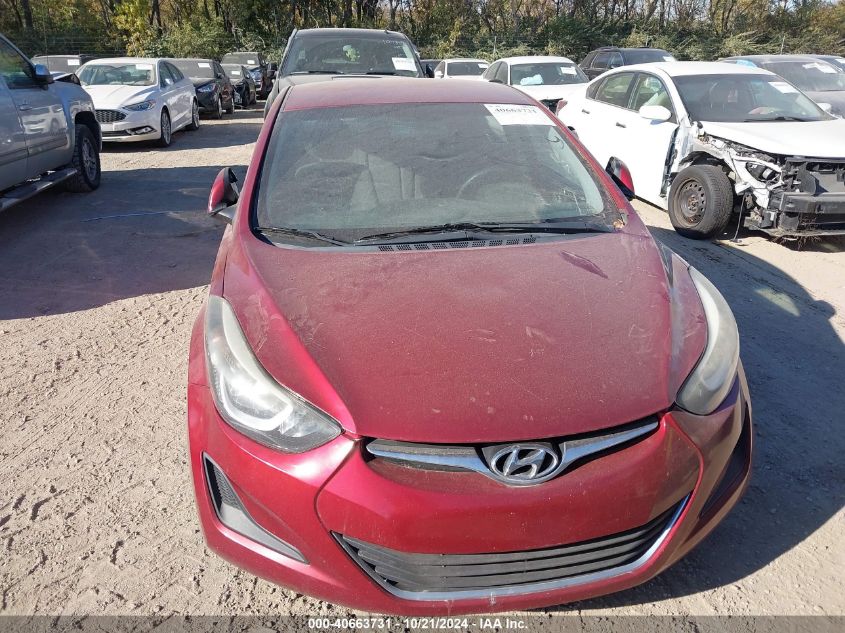 2016 Hyundai Elantra Se VIN: 5NPDH4AEXGH703792 Lot: 40663731