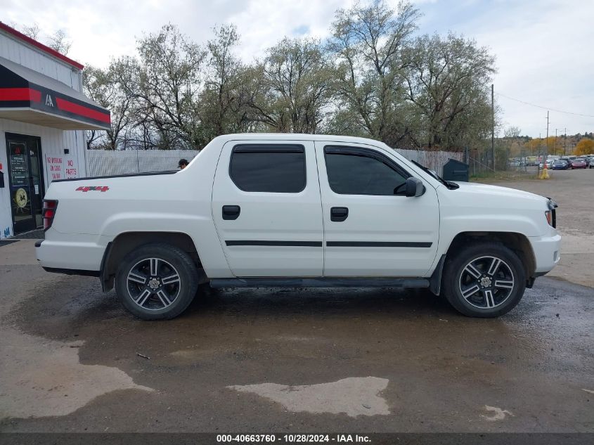 2014 Honda Ridgeline Sport VIN: 5FPYK1F7XEB004581 Lot: 40663760