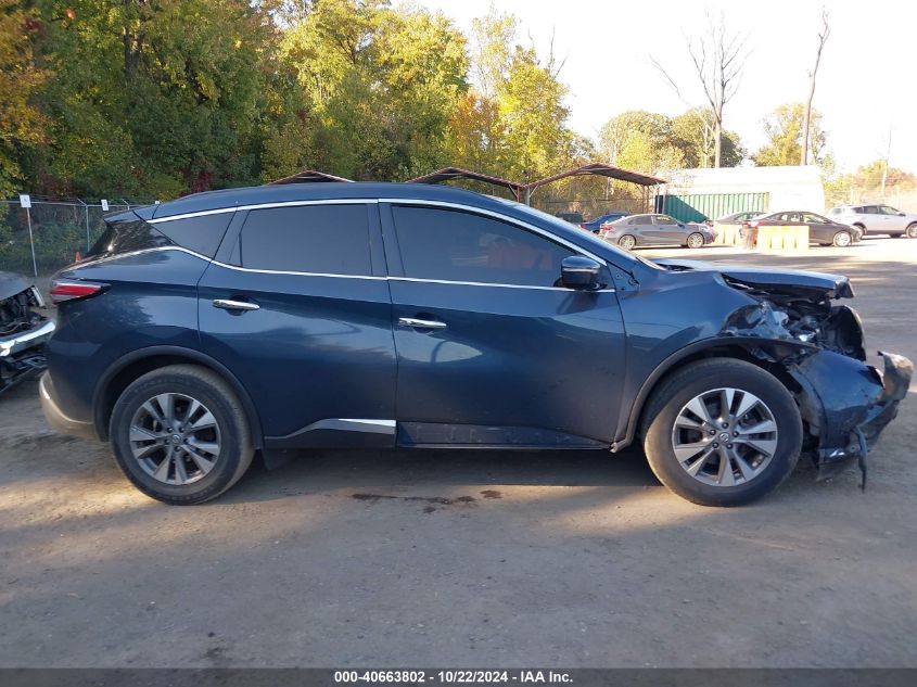 2015 Nissan Murano Sv VIN: 5N1AZ2MG8FN243883 Lot: 40663802