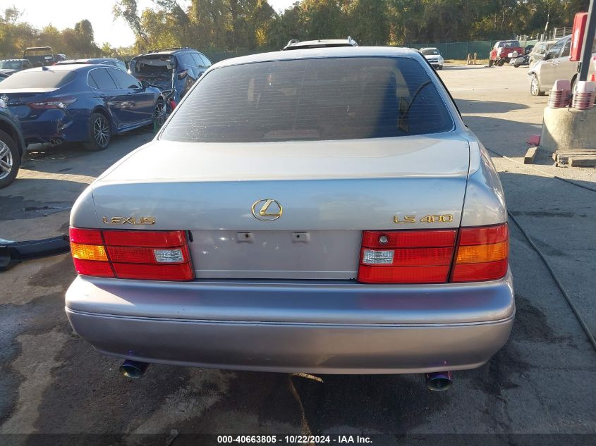 1998 Lexus Ls 400 VIN: JT8BH28F6W0104845 Lot: 40663805