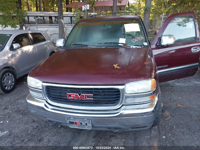 2000 GMC Yukon Xl 1500 Slt VIN: 3GKEC16TXYG136958 Lot: 40663872