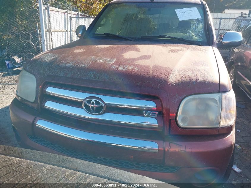 2005 Toyota Tundra Sr5 V8 VIN: 5TBET34155S486965 Lot: 40663891