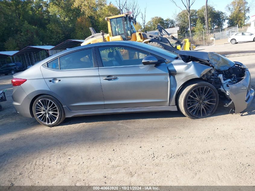 2017 Hyundai Elantra Sport VIN: KMHD04LB1HU291601 Lot: 40663920