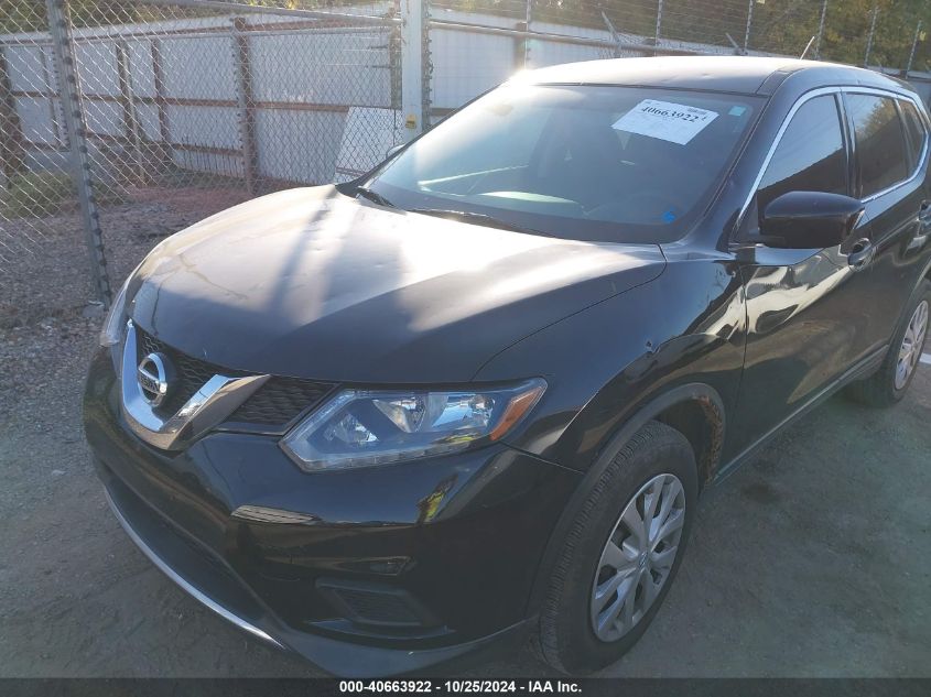 VIN KNMAT2MT7GP697504 2016 Nissan Rogue, S/Sl/Sv no.6