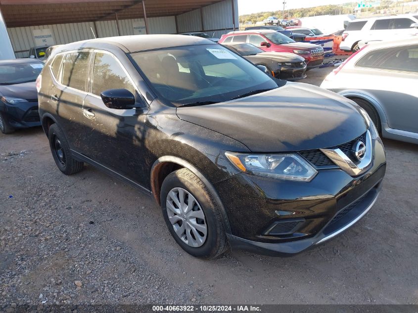 VIN KNMAT2MT7GP697504 2016 Nissan Rogue, S/Sl/Sv no.1