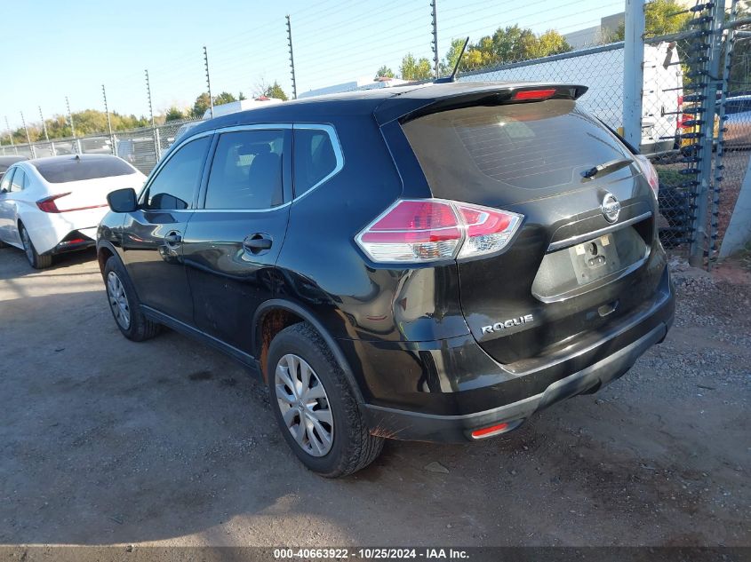 VIN KNMAT2MT7GP697504 2016 Nissan Rogue, S/Sl/Sv no.3