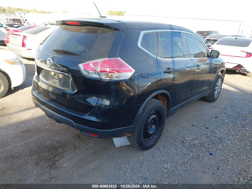 VIN KNMAT2MT7GP697504 2016 Nissan Rogue, S/Sl/Sv no.4