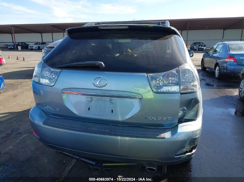 2007 Lexus Rx 350 VIN: JTJHK31U772020001 Lot: 40663974