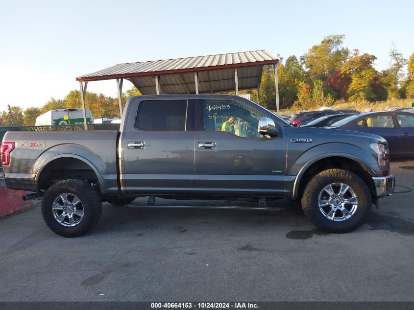 2017 Ford F-150 Lariat VIN: 1FTEW1EG2HFA00669 Lot: 40664153