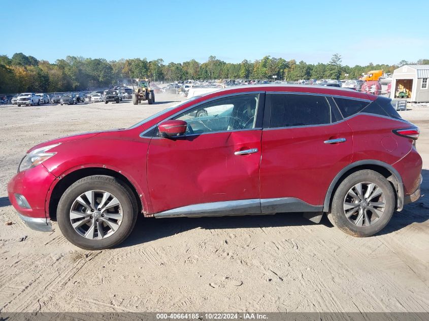 2018 Nissan Murano Sl VIN: 5N1AZ2MH8JN185372 Lot: 40664185