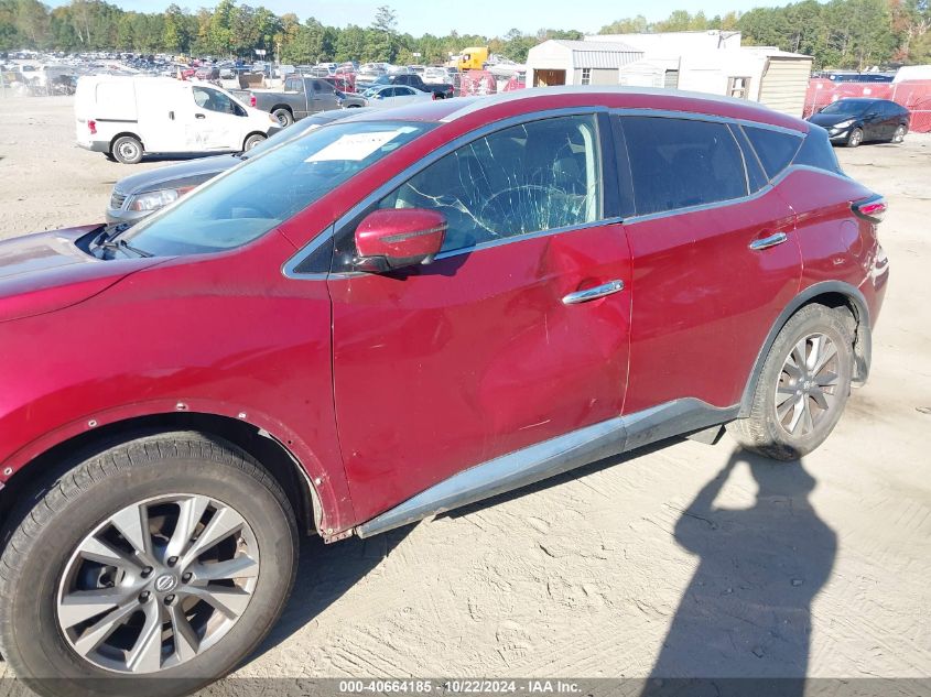 2018 Nissan Murano Sl VIN: 5N1AZ2MH8JN185372 Lot: 40664185