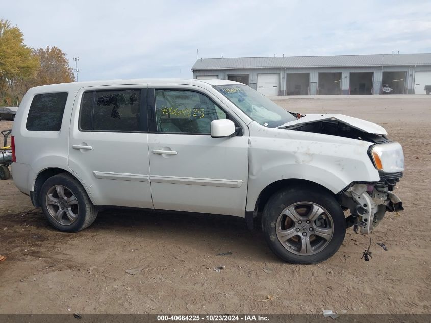 2012 Honda Pilot Ex-L VIN: 5FNYF4H51CB083923 Lot: 40664225