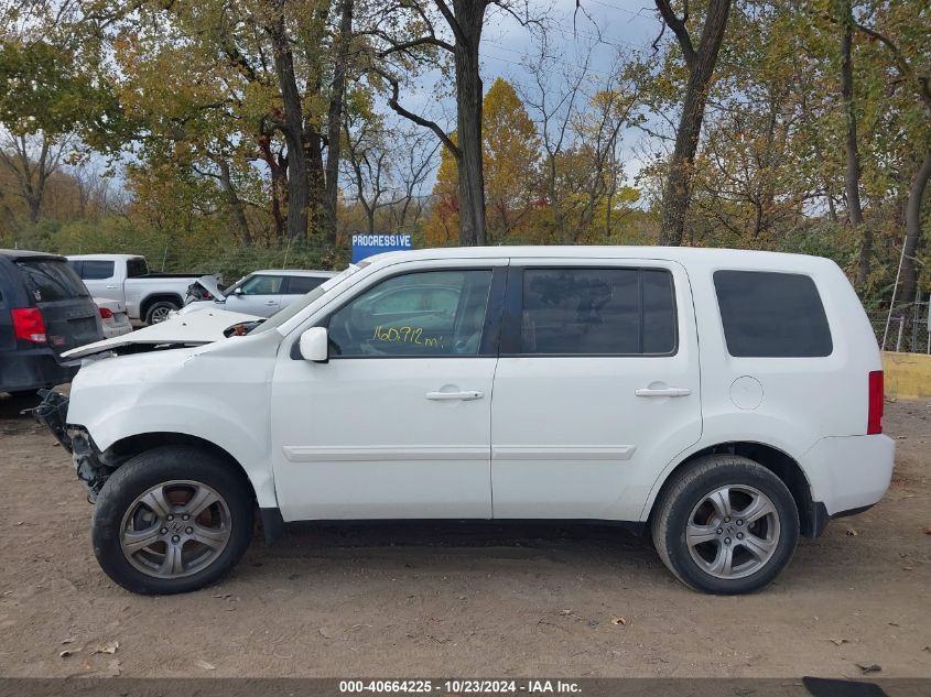 2012 Honda Pilot Ex-L VIN: 5FNYF4H51CB083923 Lot: 40664225