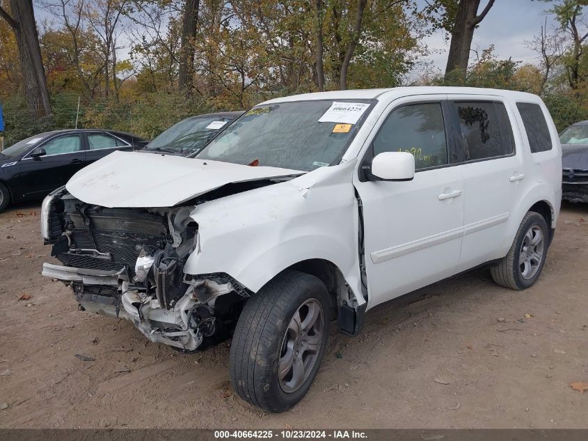 2012 Honda Pilot Ex-L VIN: 5FNYF4H51CB083923 Lot: 40664225