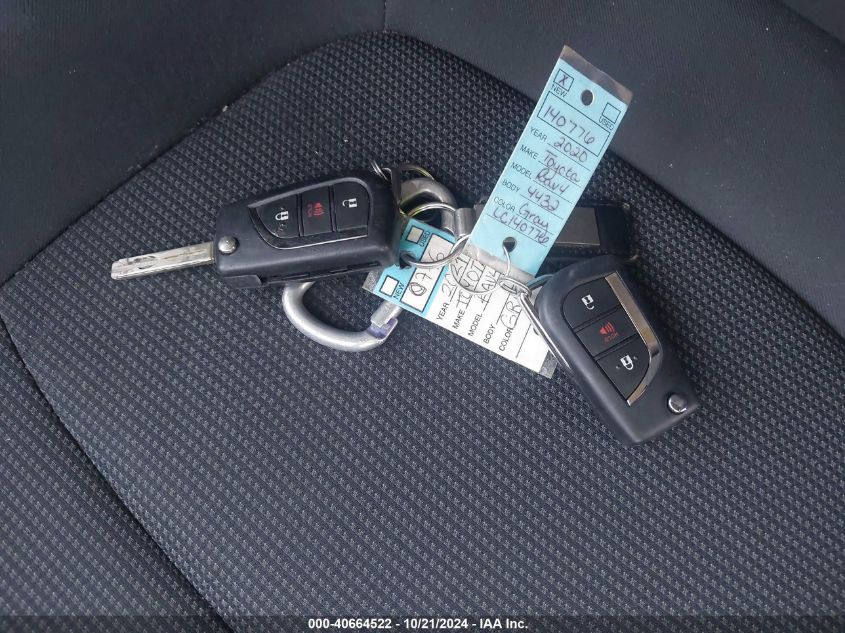 2020 Toyota Rav4 Le VIN: 2T3F1RFV2LC140776 Lot: 40664522