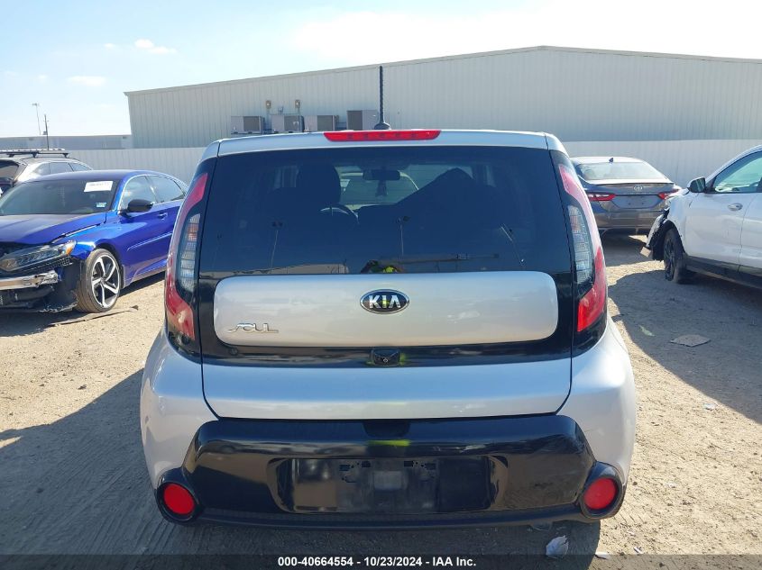 2016 Kia Soul + VIN: KNDJP3A57G7862435 Lot: 40664554