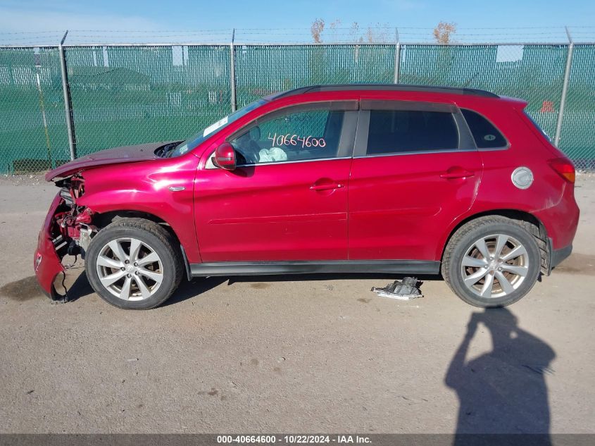 2015 Mitsubishi Outlander Sport Gt VIN: 4A4AR4AW2FE059074 Lot: 40664600