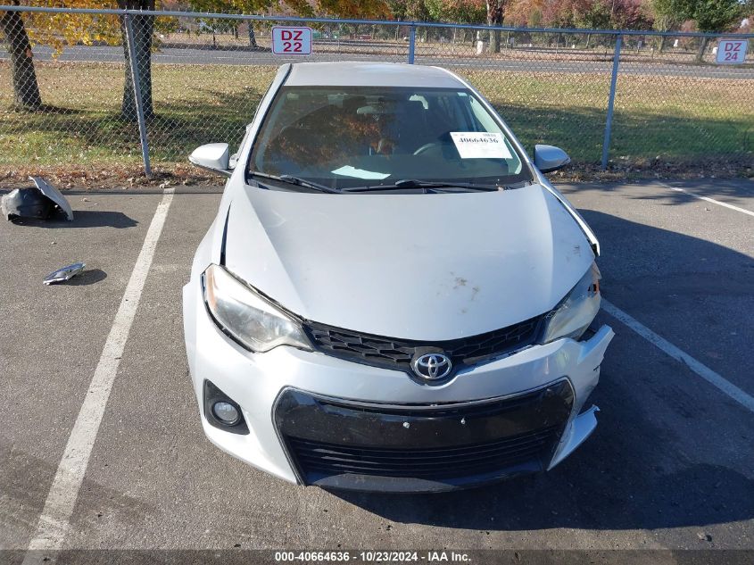 2016 Toyota Corolla S Plus VIN: 2T1BURHE4GC686254 Lot: 40664636