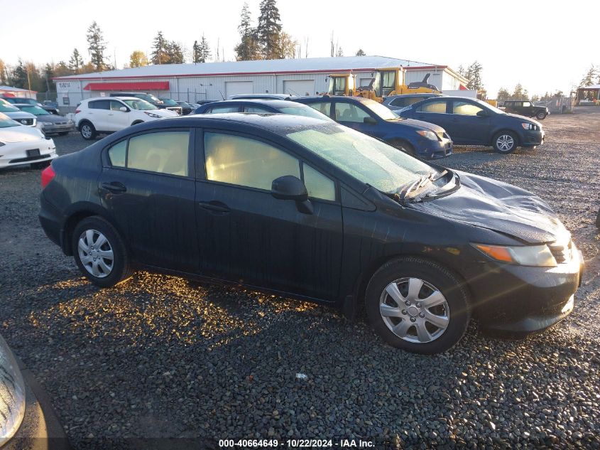 2012 Honda Civic Sdn Lx VIN: 2HGFB2F57CH335017 Lot: 40664649