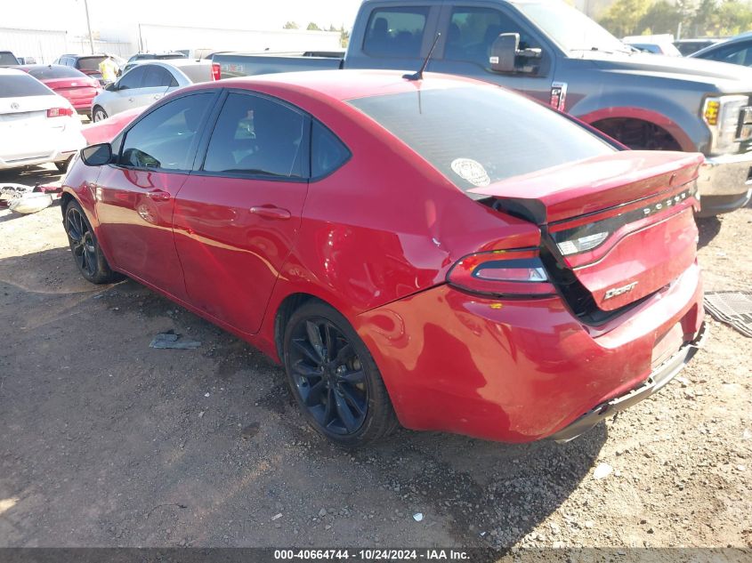 2016 Dodge Dart Gt Sport Blacktop VIN: 1C3CDFGB0GD816046 Lot: 40664744