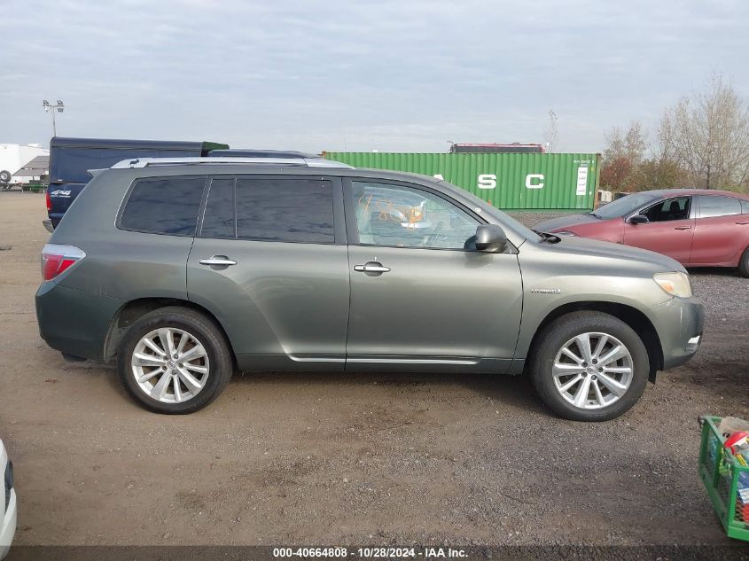 2008 Toyota Highlander Hybrid Limited VIN: JTEEW44A382019166 Lot: 40664808