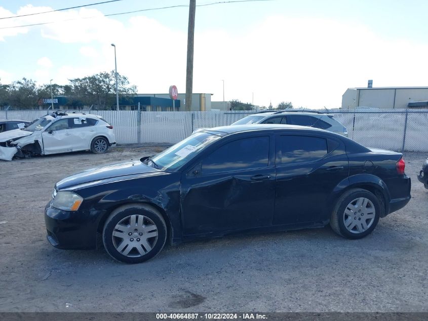 2014 Dodge Avenger Se VIN: 1C3CDZAB1EN107109 Lot: 40664887