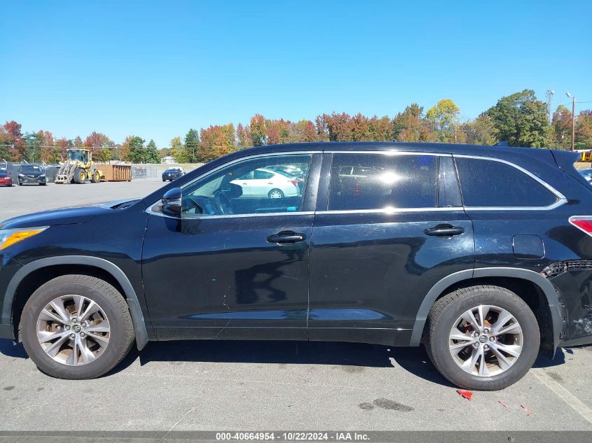 2016 Toyota Highlander Le Plus V6 VIN: 5TDBKRFH0GS291627 Lot: 40664954