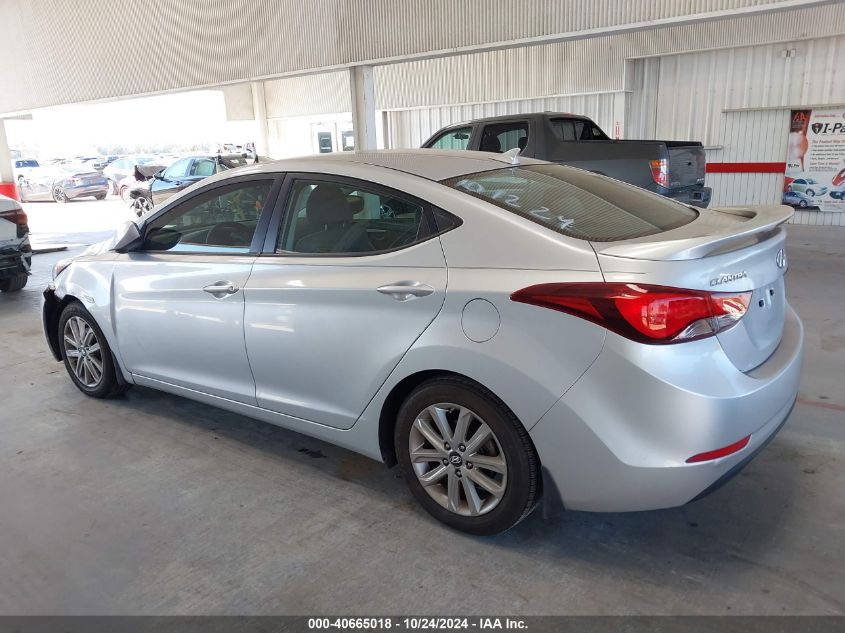 2015 Hyundai Elantra Se/Sport/Limited VIN: KMHDH4AE2FU414860 Lot: 40665018