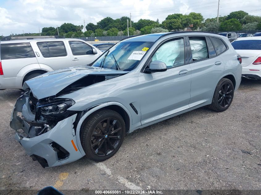 2023 BMW X3 xDrive30I VIN: WBX57DP02PN243808 Lot: 40665081