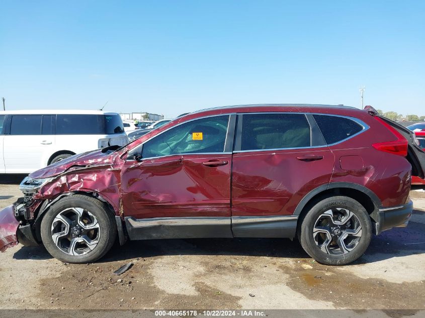 2019 Honda Cr-V Touring VIN: 7FARW1H92KE016384 Lot: 40665178